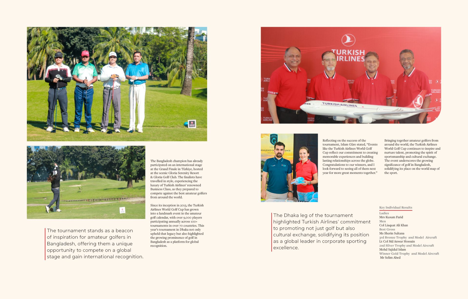 Turkish Airlines World Golf Cup 2024: A Triumph of Prestige and Precision in Dhaka